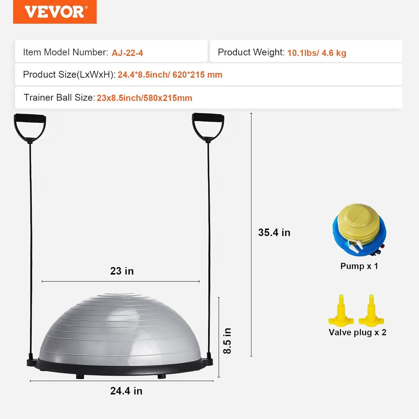 Gym Half Ball mit Resistant Band Yoga Ball Übung Balance Stabilitäts Trainer ing Ball für Home Gym Core Training