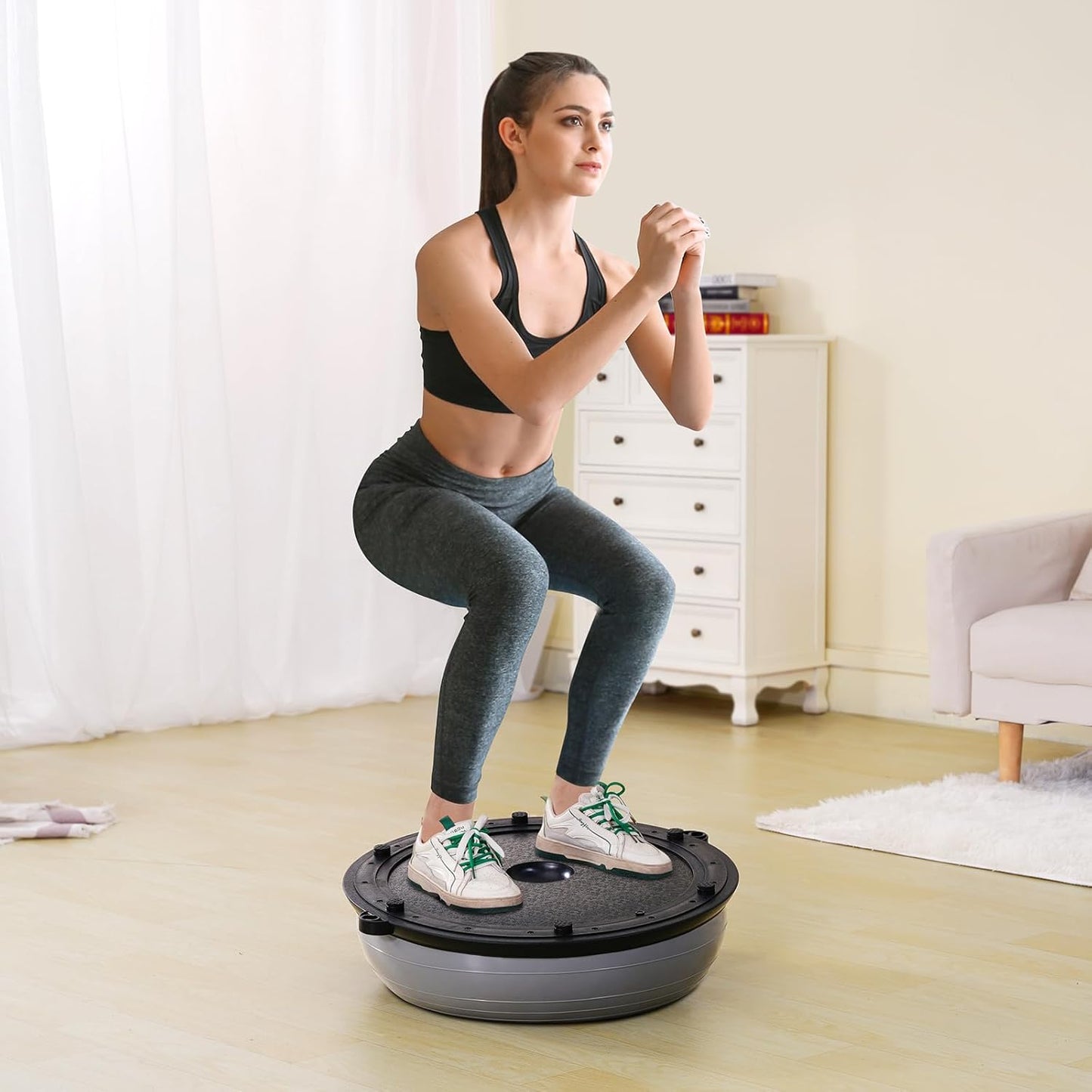 Gym Half Ball mit Resistant Band Yoga Ball Übung Balance Stabilitäts Trainer ing Ball für Home Gym Core Training