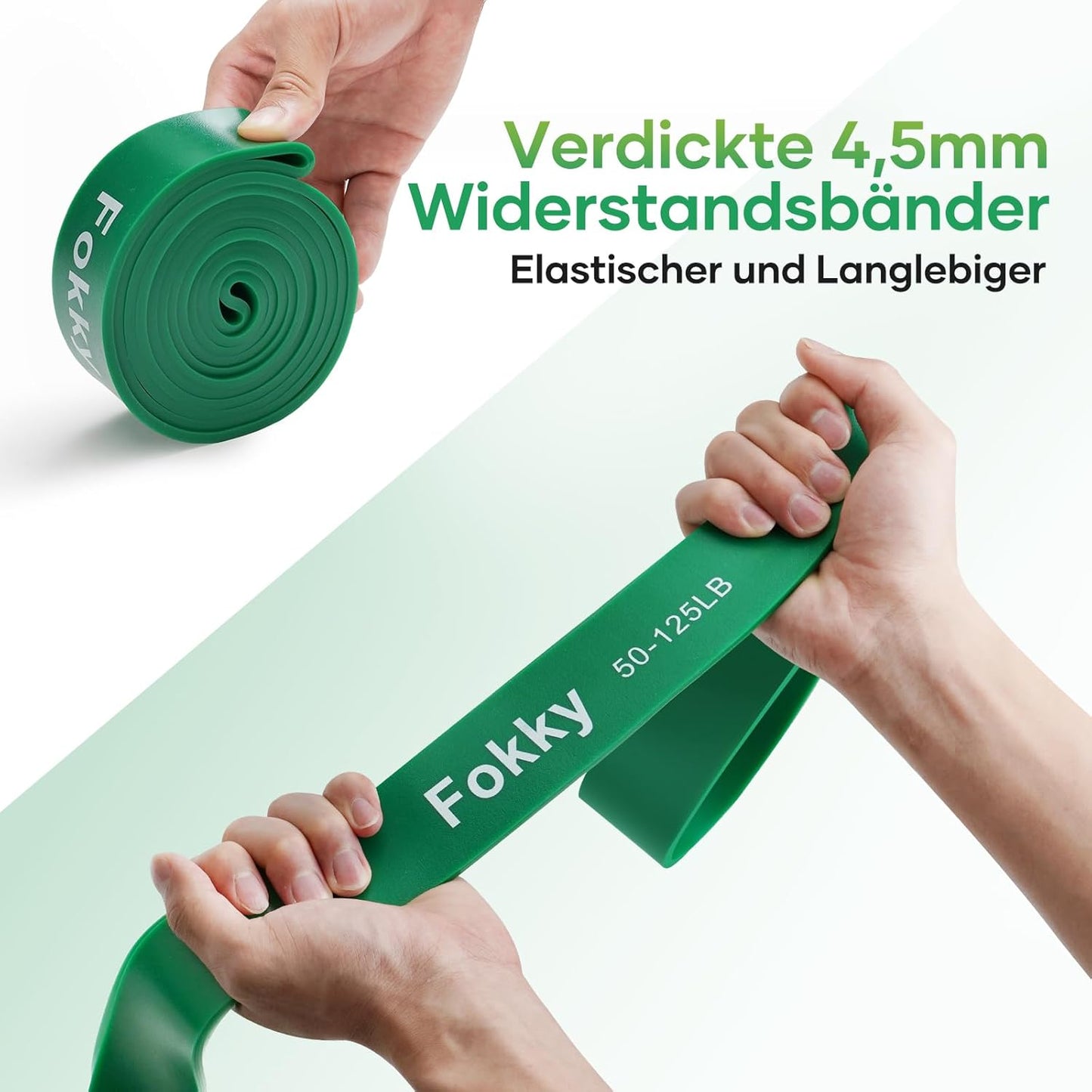 Fitnessbänder Widerstandsbänder mit 5 Stufen, Resistance Bands mit Türanker, 2*Griffen, Übungsanleitung&Tragebeutel, Gymnastikband Klimmzugband Fitnessband für Muskelaufbau,Yoga,Pilates 5er Set