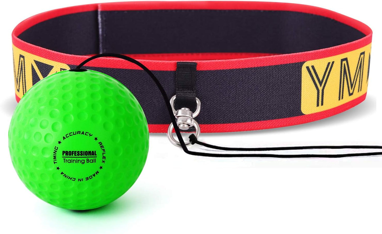 BOXING Reflexball - 4 Bälle + 2 Stirnbänder, ideal für das Training von Reflex, Reaktion und Auge-Hand-Koordination