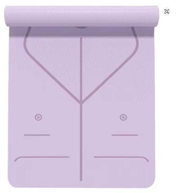 Gymnastikmatte mit Tragegurt rutschfest TPE Yogamatte Gepolstert & rutschfest Fitnessmatte, 183 x 61 Trainingsmatte für Fitness Sportmatte, Pilates & Gymnastik Workout