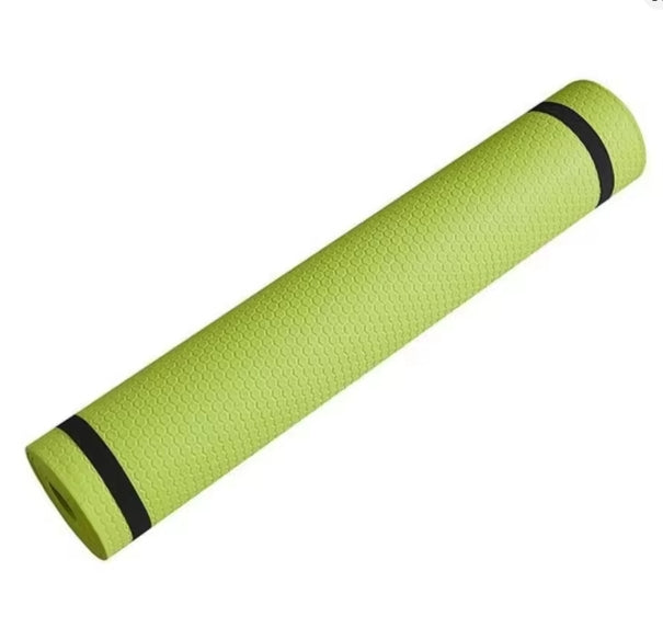 Yogamatte rutschfest mit Tragegurt und Übungen - leichte Yogamatte dünn, umweltfreundliche Gymnastikmatte, Sportmatte, Turnmatte, Yoga Starter-Set