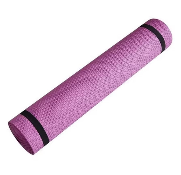 Yogamatte rutschfest mit Tragegurt und Übungen - leichte Yogamatte dünn, umweltfreundliche Gymnastikmatte, Sportmatte, Turnmatte, Yoga Starter-Set