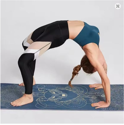 Yogamatten Handtuch, rutschfest Yoga Handtuch Auflage für Yogamatte Schweißabsorbierend Saugfähig Schnelltrocknend Yogatuch für Pilates Hot Yoga Picknick im Freien