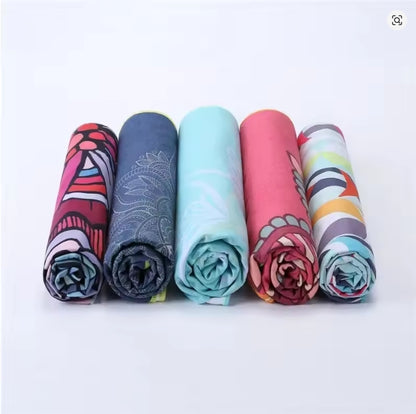Yogamatten Handtuch, rutschfest Yoga Handtuch Auflage für Yogamatte Schweißabsorbierend Saugfähig Schnelltrocknend Yogatuch für Pilates Hot Yoga Picknick im Freien