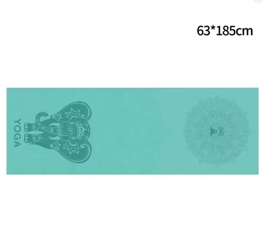 Yogamatten Handtuch, rutschfest Yoga Handtuch Auflage für Yogamatte Schweißabsorbierend Saugfähig Schnelltrocknend Yogatuch für Pilates Hot Yoga Picknick im Freien