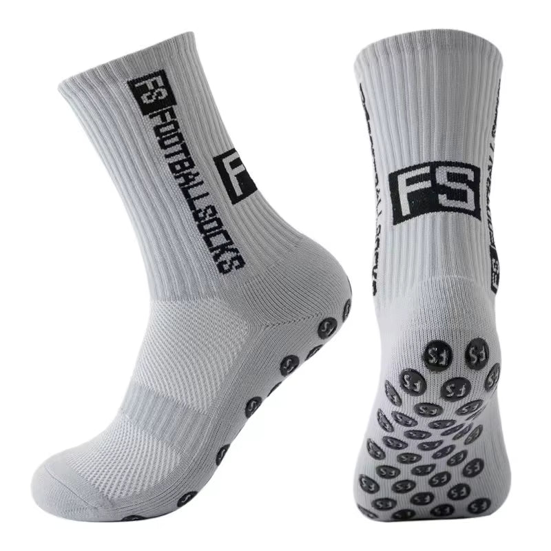FANTESI 3 Paare Fußballsocken für Herren Damen,Sportsocken Fußball Anti Rutsch Grip Fußball Socken 39-46 Rutschfeste Sportsocken für Fussball Basketball Laufen