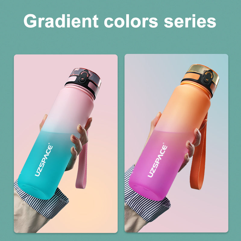 1PCS 800ML Große Kapazität Sport Wasser Flasche Auslauf Beweis Bunte Kunststoff Tasse Trinken Outdoor Reise Tragbare Gym Fitness Jugs