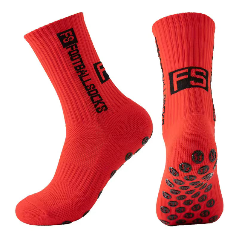FANTESI 3 Paare Fußballsocken für Herren Damen,Sportsocken Fußball Anti Rutsch Grip Fußball Socken 39-46 Rutschfeste Sportsocken für Fussball Basketball Laufen