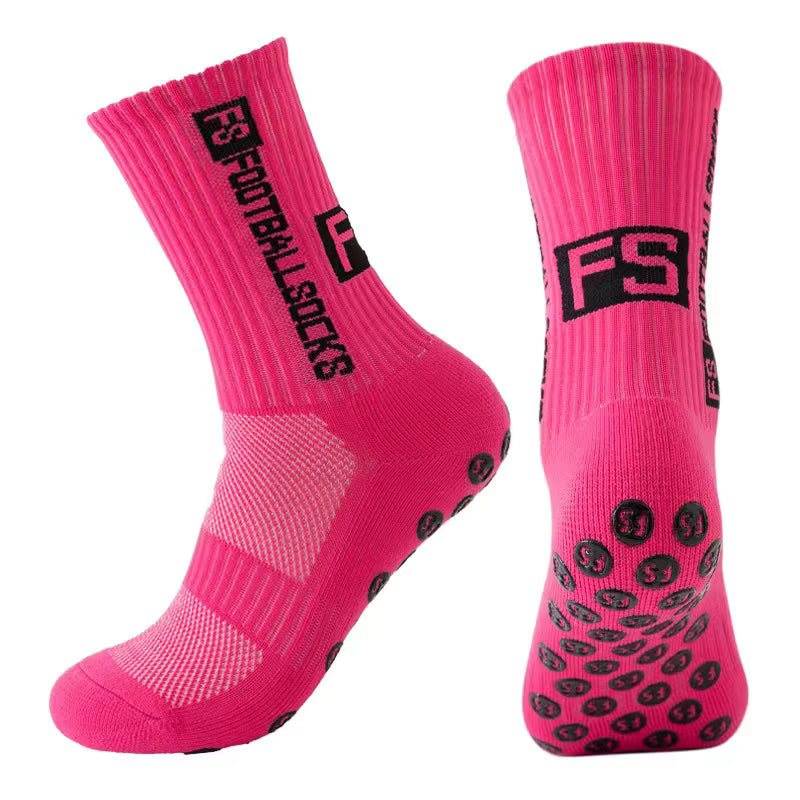 FANTESI 3 Paare Fußballsocken für Herren Damen,Sportsocken Fußball Anti Rutsch Grip Fußball Socken 39-46 Rutschfeste Sportsocken für Fussball Basketball Laufen
