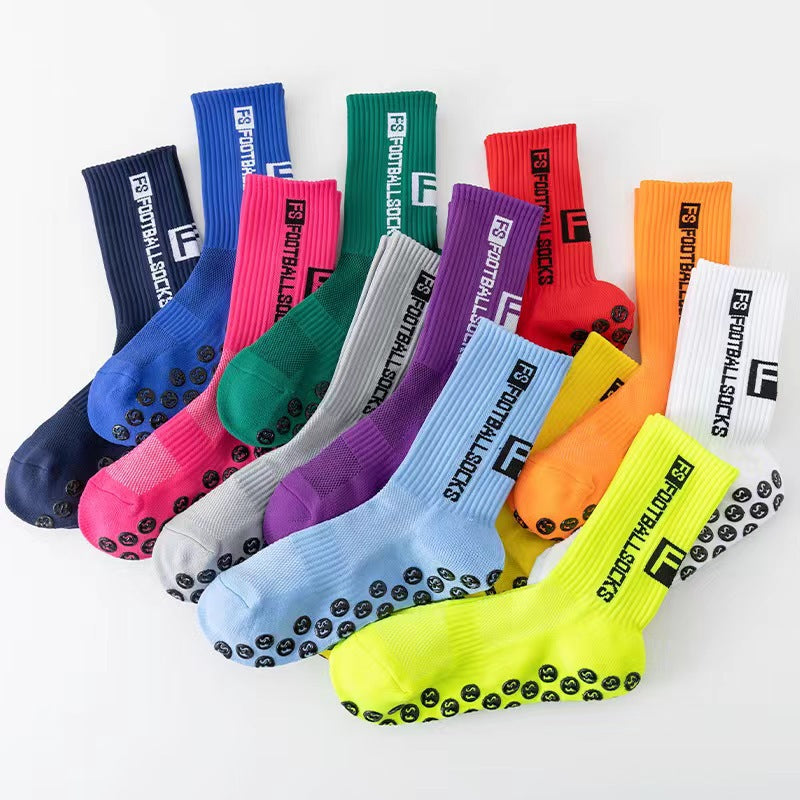 FANTESI 3 Paare Fußballsocken für Herren Damen,Sportsocken Fußball Anti Rutsch Grip Fußball Socken 39-46 Rutschfeste Sportsocken für Fussball Basketball Laufen