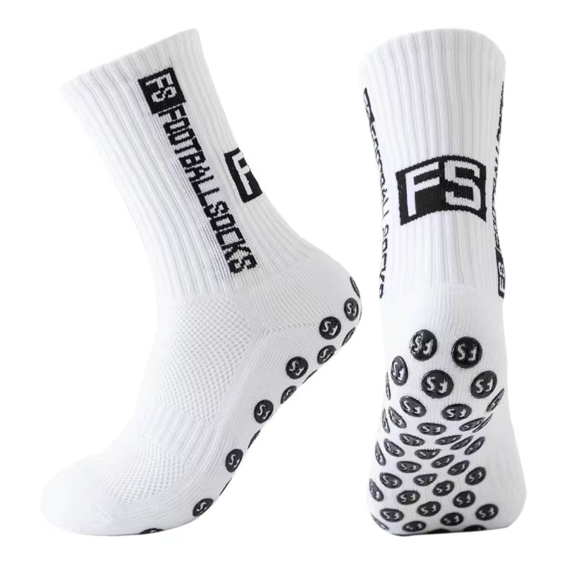 FANTESI 3 Paare Fußballsocken für Herren Damen,Sportsocken Fußball Anti Rutsch Grip Fußball Socken 39-46 Rutschfeste Sportsocken für Fussball Basketball Laufen