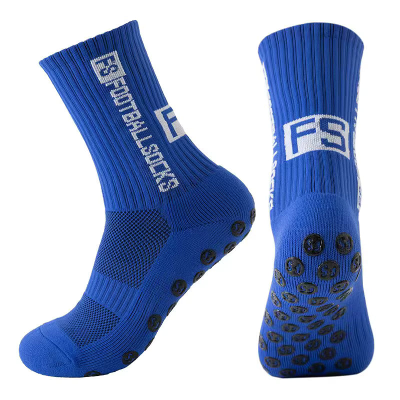FANTESI 3 Paare Fußballsocken für Herren Damen,Sportsocken Fußball Anti Rutsch Grip Fußball Socken 39-46 Rutschfeste Sportsocken für Fussball Basketball Laufen