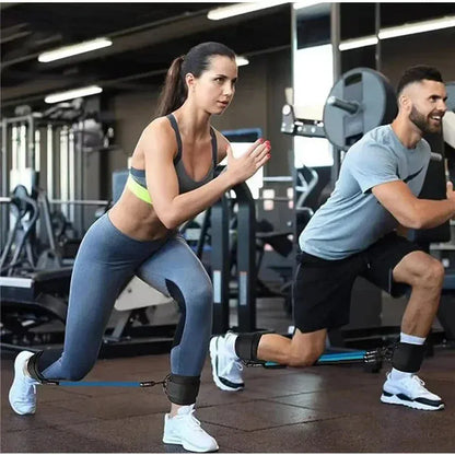 Widerstandsbänder Set mit Knöchelriemen, LIUCONGBD Knöchelgewichte Bänder für Frauen, Beine Übungsgeräte für Gym-Home Workout Pilates Hüft Fitness Training