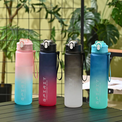 1PCS 800ML Große Kapazität Sport Wasser Flasche Auslauf Beweis Bunte Kunststoff Tasse Trinken Outdoor Reise Tragbare Gym Fitness Jugs